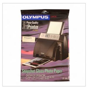 OLYMPUS ⭐️ P-A4L Camedia snapshot gloss photo paper bundle